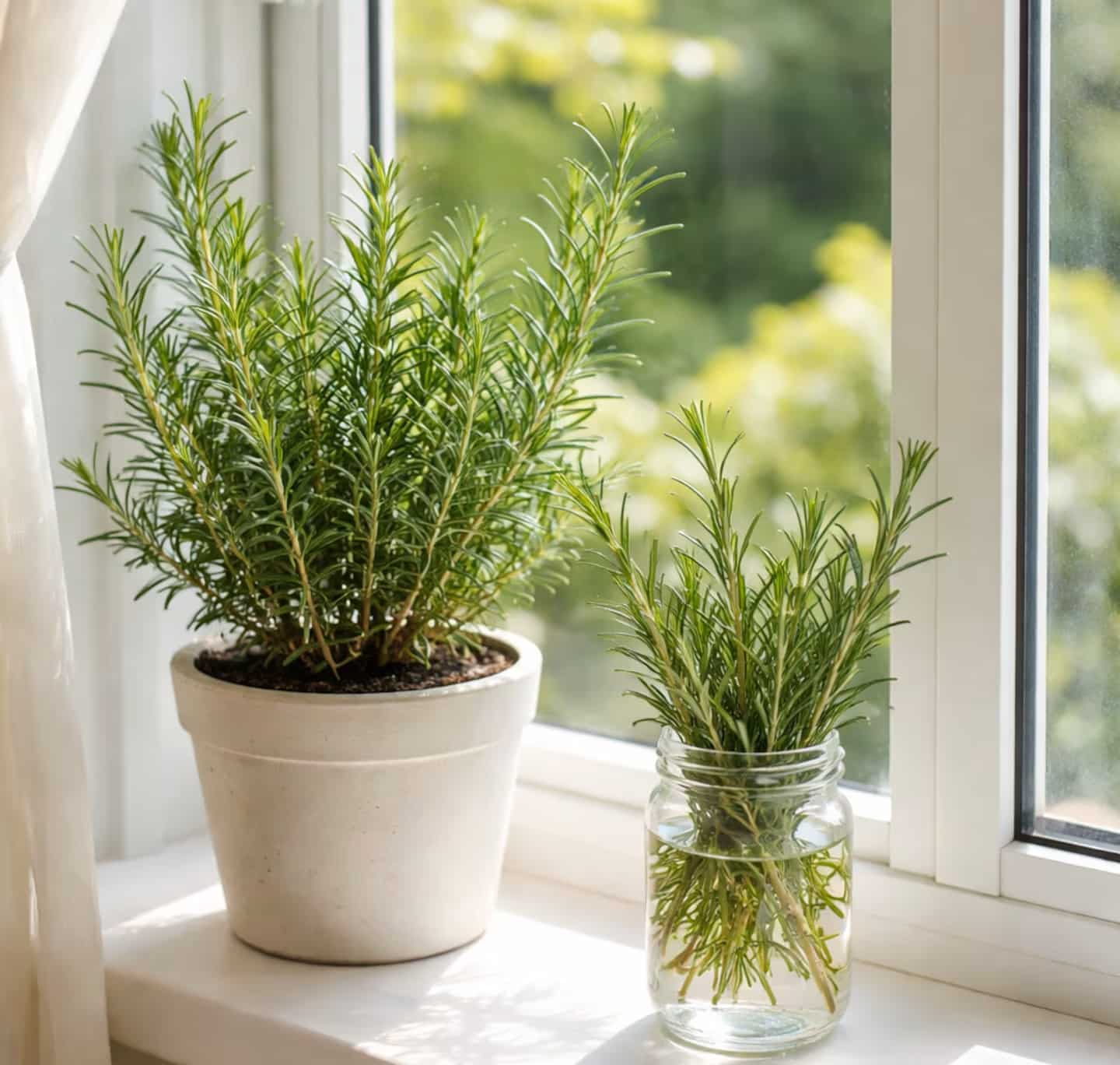 Věšáky na rozmarýn na parapetu v koupelně: proč to dělat a k čemu to je?