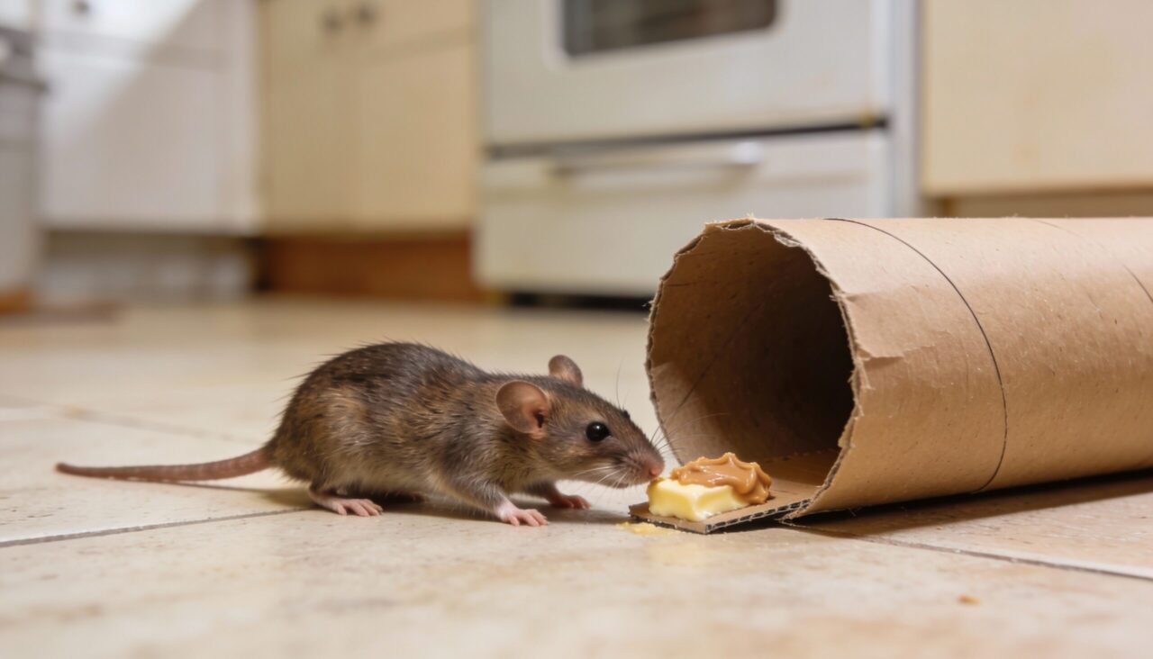 Jak se zbavit krys v domě pomocí kartonové trubky: jednoduchá past bez jedu.