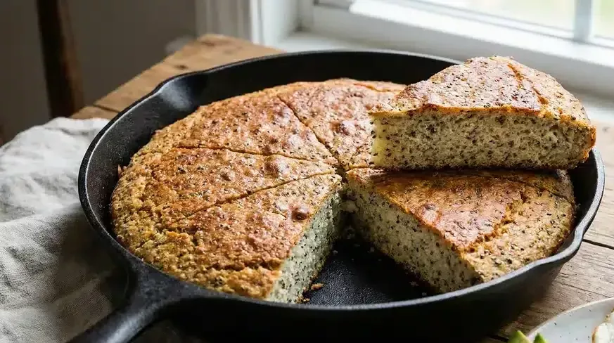 Chléb s chia semínky na pánvi: jednoduchý a rychlý recept. Jak ho připravit bez trouby a mouky.