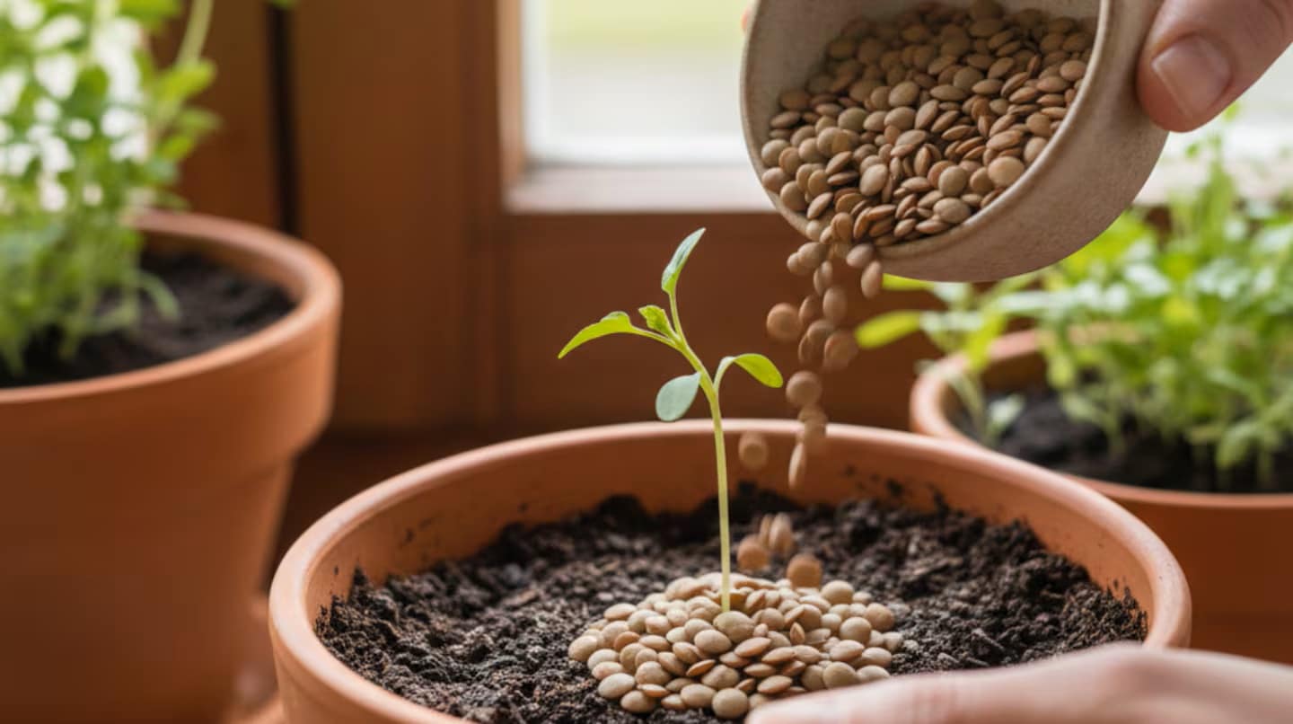 Pěstování čočky v květináčích s rostlinami: k čemu to je dobré a proč se to doporučuje.