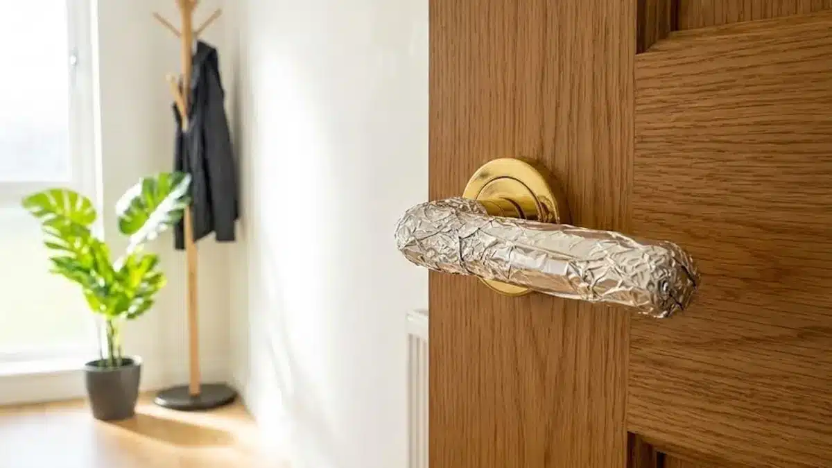 Proč stále více lidí obalují kliky dveří hliníkovou fólií – a nečekaný důvod tohoto trendu.